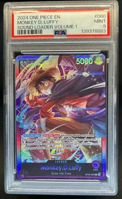 2024 One Piece Monkey D Luffy Sound Loader Vol 1 #060 PSA 9 - Image 1