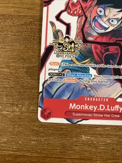 One Piece Monkey D. Luffy - ST01-012 3rd Anniversary Tournament 3 Brothers Pack - Image 2