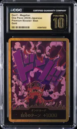 2024 ONE PIECE PREMIUM BOOSTER: BEST JAPANESE DON!! MAGELLAN CGC 10 PRISTINE - Image 1