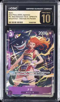 2025 ONE PIECE JAPANESE PC: BEST SELECTION VOL. 4 #OP09-070 NAMI CGC 10 PRISTINE - Image 1