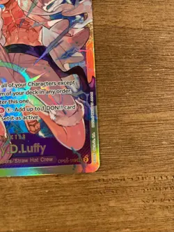 One Piece TCG Monkey D. Luffy OP05-119 SEC LP Awakening Of The New Era - Image 3