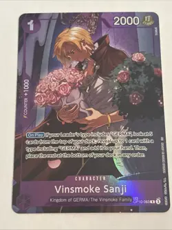 Vinsmoke Sanji OP10-063 TR Treasure Rare Legacy of the Master One Piece TCG NM - Image 1