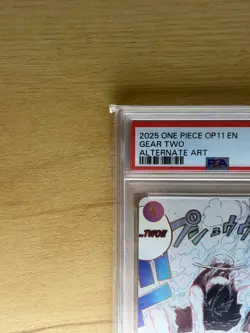 ONE PIECE A FIST OF DIVINE SPEED GEAR TWO LUFFY ALT ART EVENT OP11 080 PSA 8 NM - Image 2