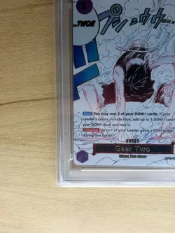 ONE PIECE A FIST OF DIVINE SPEED GEAR TWO LUFFY ALT ART EVENT OP11 080 PSA 8 NM - Image 4