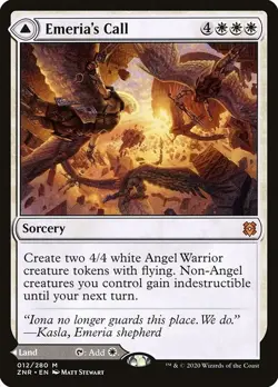 Emeria's Call / Shattered Skyclave 1x FOIL ZNR MTG Zendikar Rising Mythic MINT - Image 1