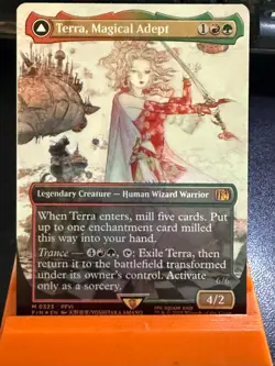 Terra, Magical Adept (Borderless) Final Fantasy Foil #0323 MTG - Image 1