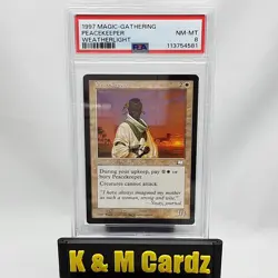 MTG - Weatherlight - Peacekeeper - Vintage - Graded PSA 8 - Image 1
