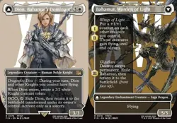 Dion, Bahamut's Dominant // Bahamut, Warden of Light (#376) Final Fantasy LP MTG - Image 1
