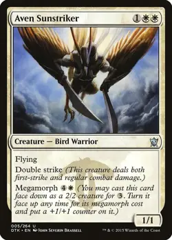 MTG Aven Sunstriker - Dragons of Tarkir (DTK) LP UC #5 - Image 1