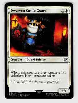 Magic the Gathering | MTG, regular, Dwarven Castle Guard, No.18, C - Image 1