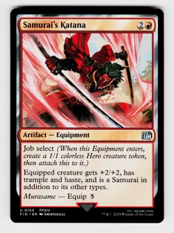 Magic the Gathering | MTG, regular, Samurai's Katana, No.154, U - Image 1