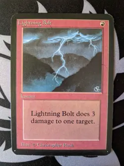 Lightning Bolt ~ Alpha [Near Mint][Magic MTG] - Image 1