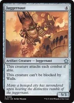 Juggernaut -Foil Near Mint MTG Foundations - Image 1