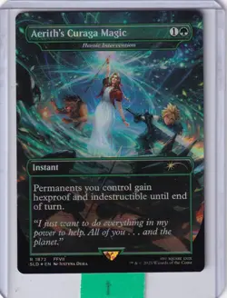 Heroic Intervention Aerith's Curaga Magic (#1872) FOIL * Secret Lair MTG - Image 1