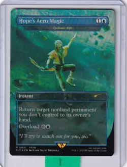 Cyclonic Rift Hope's Aero Magic (#1869)(Borderless) FOIL * Secret Lair MTG - Image 1
