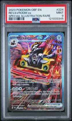 2023 POKEMON OBF EN-OBSIDIAN FLAMES SPECIAL ILLUSTRATION RARE REVAVROOM EX PSA 9 - Image 1