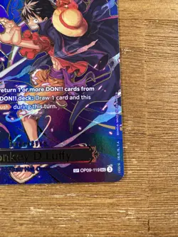 One Piece (OP-13) Carrying On His Will Monkey.D.Luffy SP OP09-119 Alternate Art - Image 3