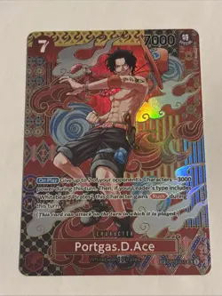 2023 One Piece TCG Portgas D. Ace SP OP02-013 SR Two Legends - Image 1