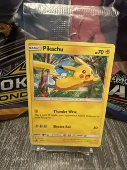 Pikachu SM04 Sun and Moon Black Star Promo Pokemon Card Target Exclusive SEALED - Image 1