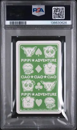 1998 POKEMON PIPIPI ADVENTURE PLAYING CARDS 9 OF HEARTS PSA 10 - Image 2