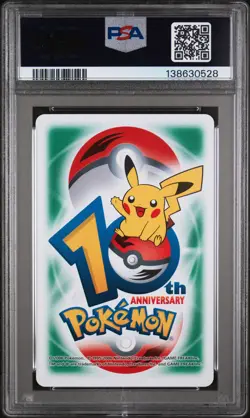 2006 POKEMON CENTER 10TH ANNIVERSARY PLAYING CARDS GREEN DECK MOLTRES PSA 10 - Image 2