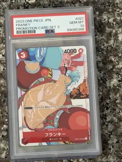 PSA 10 Franky UC OP01-021 Promo Promotion Card Set One Piece Card Game JP - Image 1
