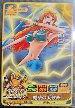 One Piece Cardass BANDAI PROMO NAMI IC2-09 VERY EARLY CARD LUFFY CREW - Image 1