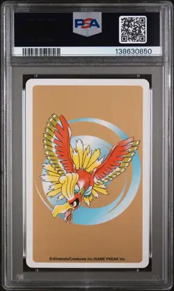 2000 POKEMON GOLD VERSION PLAYING CARDS 6 OF SPADES #187 HOPPIP PSA 9 - Image 2