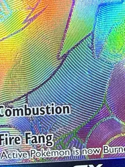 Pokemon Entei GX TCG Shining Legends Holo Card 74/73 Rainbow Secret Rare - Image 2