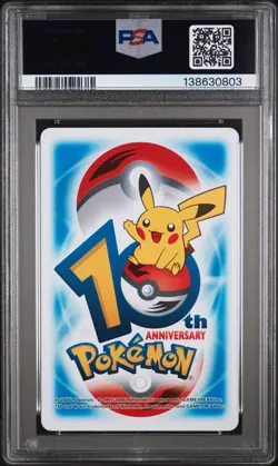 2006 POKEMON CENTER 10TH ANNIVERSARY PLAYING CARDS BLUE DECK MARSHTOMP PSA 8 - Image 2