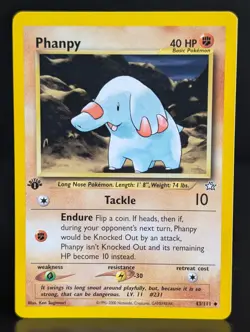 PHANPY 43/111 2000 NEO GENESIS SET POKEMON CARD 1st EDITION - Image 1