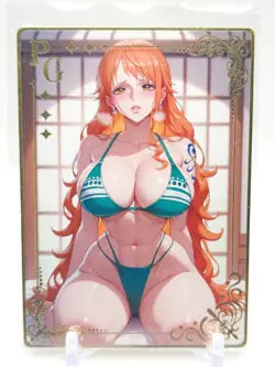 Goddess Story - Gold Metal Anime Waifu Card - Nami - Image 1