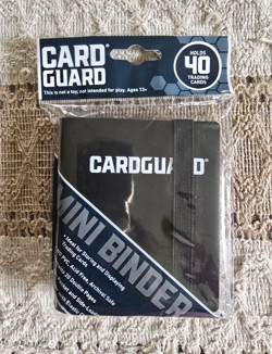 Card Guard Mini Binder Black 40 Card Capacity 2-Pocket Double-Sided Acid-Free - Image 1