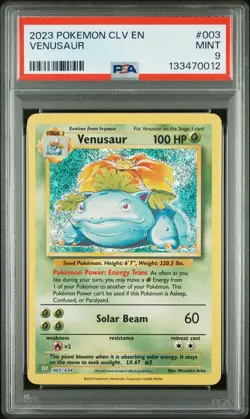 2023 POKEMON CLV-TRADING CARD GAME CLASSIC #003 VENUSAUR PSA 9 - Image 1