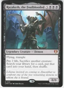 Razaketh, the Foulblooded M Commander Masters 181 NM - Image 1