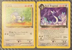 Pokemon TCG Team Rocket Dark Dragonair 33/82 Dratini 53/82 - Image 1