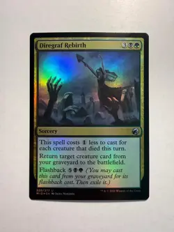 Diregraf Rebirth 220 MTG Innistrad: Midnight Hunt Foil - Image 1