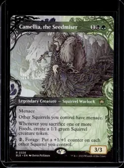2024 Magic MTG Bloomburrow Camellia Seedmiser Foil #328 - Image 1