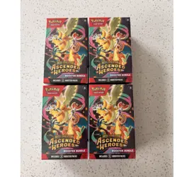 Pokemon Mega Evolution Ascended Heroes Booster Bundle Lot of 4 - Image 1