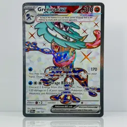 Greninja ex 198/167 Ultra Rare Full Art Twilight Masquerade Pokemon Card NM - Image 1