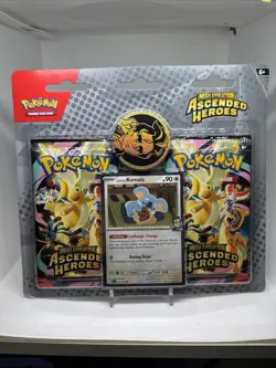 Pokemon Ascended Heroes 2-Pack Blister Larry’s Komala | Sealed - Image 3