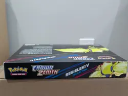 Pokemon Crown Zenith Regieleki V Collection Box Sealed 4 Packs Promo Card TCG - Image 5