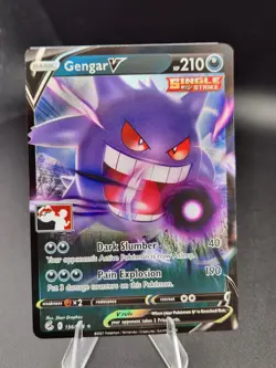 Gengar V 156/264 Prize Pack: Series 2 Pokemon Play! Stamp Mint Condition Clean - Image 1