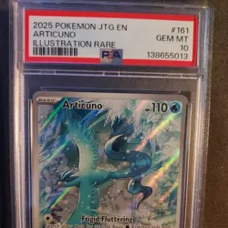 Pokemon TCG Articuno Journey Together Illustration Rare Holo 161/159 PSA 10 - Image 3