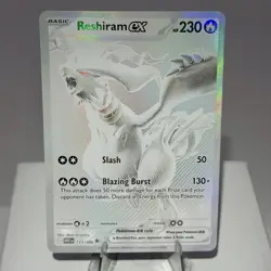 Reshiram ex 173/086 Black White Rare Pokemon Sv: White Flare English NM - Image 1