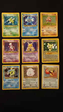 Pokemon Vintage Lot Of 9 Cards All Holographics - Image 1