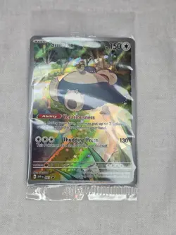 Pokemon TCG Snorlax 051 Illustration Holo Black Star Rare 151 Promo SEALED NM - Image 1