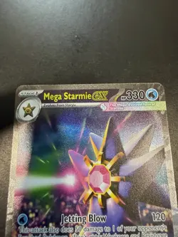 Pokemon Mega Starmie EX POR 118/088 Mega Evolution Holo Rare - Image 3