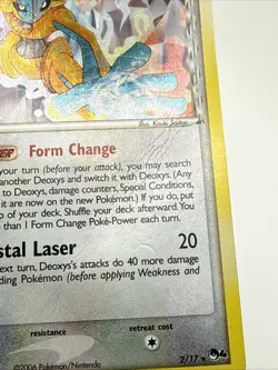 Pokemon TCG Deoxys (Delta Species) 2/17 POP Series 4 2006 Holo - CREASE - Image 4