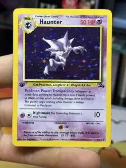 1st Edition Gengar 5/62 Haunter 6/62 Fossil 1999 Vintage WOTC Holo Pokemon Rare - Image 3